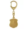 Griffon Bruxellois, Brussels Griffon - keychain and necklace with a dog in a box, high-quality gold-plated product, Art-Dog brand