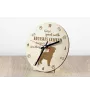 Griffon bruxellois - horloge avec chien, horloge en bois, horloge murale pour les amoureux des chiens, horloge de bureau et étagère, Art-Dog