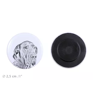 Great Dane I - magnet with a dog's pupil, exceptionally light, strong magnet, handmade product by the Art-Dog brand