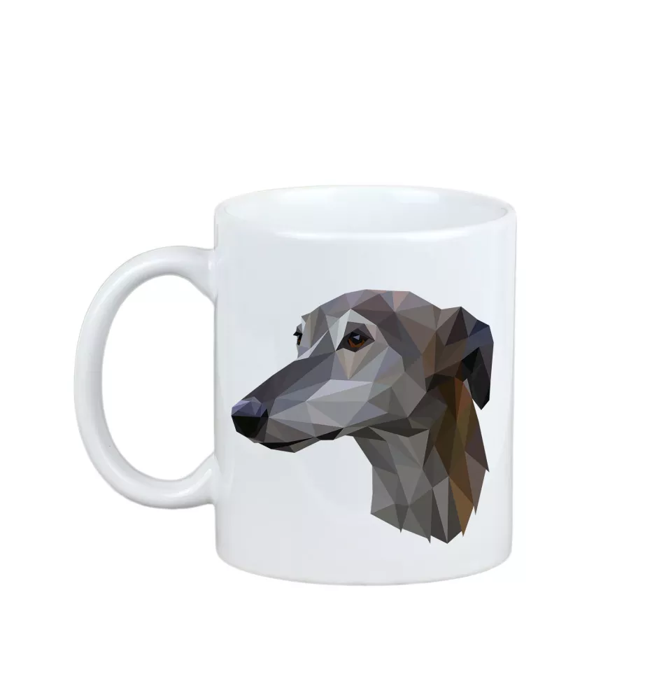 Greyhound, English Greyhound - cup with a geometric dog image and the inscription Art-Dog