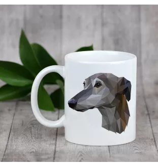 Greyhound, Grosser Englischer Windhund - Becher mit einem Bild und dem Schriftzug geometrischer Hund Art-Dog