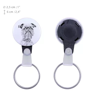 Griffon bruxellois - porte-clés avec l'image d'un chien, pendentif avec la propre graphique de la marque Art-Dog