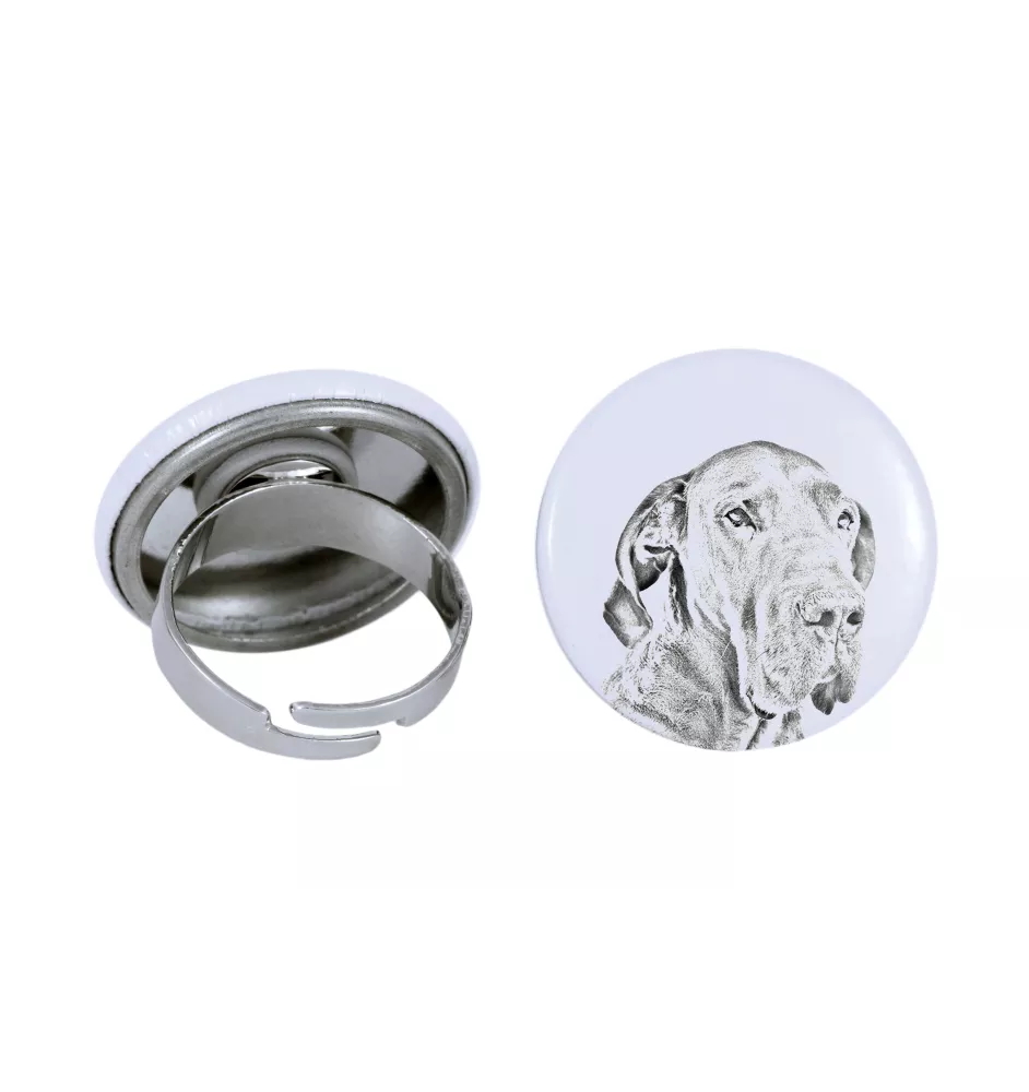 Dogue allemand, Grand danois I - bijoux pour femmes avec l'image d'un chien, produit fait à la main, possibilité d'ajouter sa propre photo, marque Art-Dog