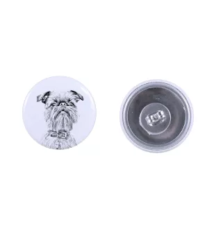 Gryfonik brukselski kolczyki z psem mały Art-Dog