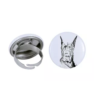 Dogue allemand, Grand danois - bijoux pour femmes avec l'image d'un chien, produit fait à la main, possibilité d'ajouter sa propre photo, marque Art-Dog