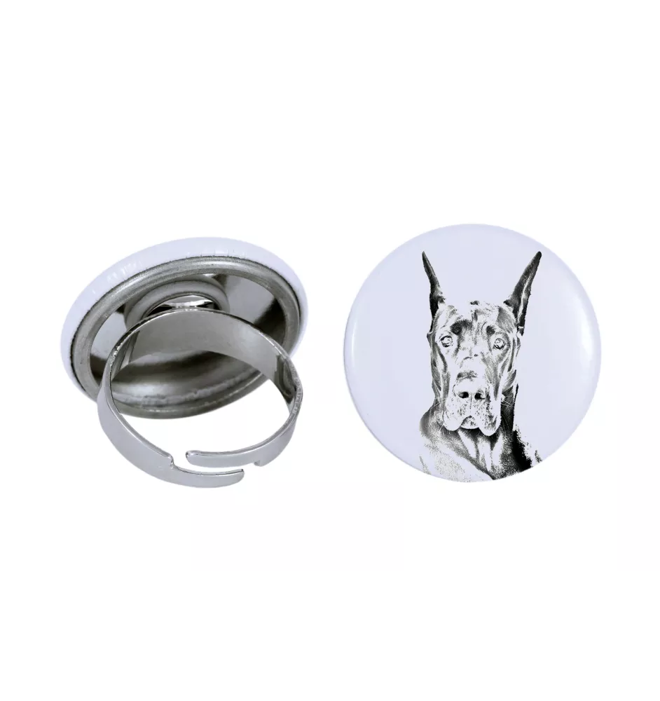 Dogue allemand, Grand danois - bijoux pour femmes avec l'image d'un chien, produit fait à la main, possibilité d'ajouter sa propre photo, marque Art-Dog