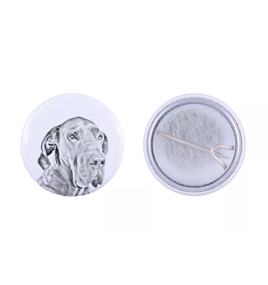 Dogue allemand, Grand danois I - badge avec votre chien, ajoutez votre propre photo, marque Art-Dog
