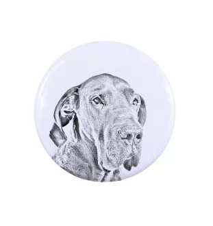 Dogue allemand, Grand danois I - badge avec votre chien, ajoutez votre propre photo, marque Art-Dog