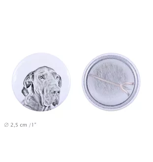 Dogue allemand, Grand danois I - badge avec votre chien, ajoutez votre propre photo, marque Art-Dog