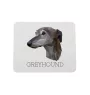 Greyhound, English Greyhound - geometric mouse pad with a picture and text by Art-Dog