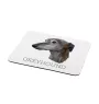 Greyhound, English Greyhound - geometric mouse pad with a picture and text by Art-Dog