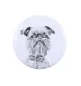 Griffon Bruxellois, Brussels Griffon - pin with your dog, add your own photo, Art-Dog brand