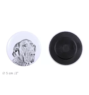 Great Dane I - magnet with a dog's pupil, exceptionally light, strong magnet, handmade product by the Art-Dog brand