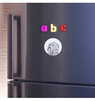 Great Dane I - magnet with a dog's pupil, exceptionally light, strong magnet, handmade product by the Art-Dog brand