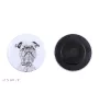 Griffon bruxellois - aimant avec un œil de chien, exceptionnellement léger, aimant puissant, produit fabriqué à la main par la marque Art-Dog