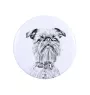 Griffon Bruxellois, Brussels Griffon - magnet with a dog's pupil, exceptionally light, strong magnet, handmade product by the Art-Dog brand