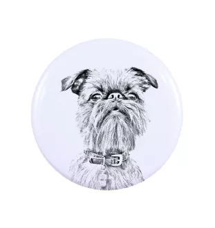 Griffon bruxellois - badge avec votre chien, ajoutez votre propre photo, marque Art-Dog