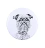 Brüsseler Griffon, Griffon Bruxellois - Anstecknadel mit Ihrem Hund, fügen Sie Ihr eigenes Foto hinzu, Marke Art-Dog