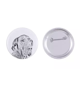 Dogue allemand, Grand danois I - badge avec votre chien, ajoutez votre propre photo, marque Art-Dog