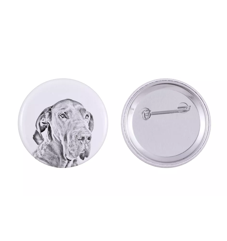 Dogue allemand, Grand danois I - badge avec votre chien, ajoutez votre propre photo, marque Art-Dog