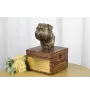 Griffon Bruxellois, Brussels Griffon - urn for dog ashes with a statuette, small urn for a dog, personalized urn with a bust of a dog by Art-Dog brand