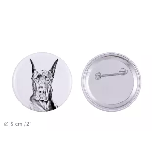 Dogue allemand, Grand danois - badge avec votre chien, ajoutez votre propre photo, marque Art-Dog