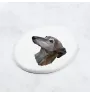 Lévrier anglais, Greyhound - une plaque avec une photo et un motif géométrique de la marque Art-Dog