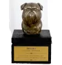 Griffon Bruxellois, Brussels Griffon - an urn with an engraving and a sculpture of a dog, a handmade product by the Art-Dog brand.