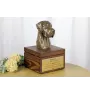 Deutsche Dogge, Ulmer Dogge, Große Dogge II - Eine Ascheurne für Hunde mit einer Statuette, eine kleine Urne für Hunde, eine personalisierte Urne mit dem Porträt eines Hundes von der Marke Art-Dog.