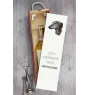Greyhound, Grosser Englischer Windhund - geometrische Box mit einem Bild und Schriftzug für Wein der Marke Art-Dog