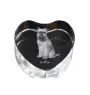 Griffon Bruxellois, Brussels Griffon - a photo of a dog in crystal, crystal heart, unique photo frame from the Art-Dog brand