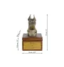 Deutsche Dogge, Ulmer Dogge, Große Dogge I - Eine Ascheurne für Hunde mit einer Statuette, eine kleine Urne für Hunde, eine personalisierte Urne mit dem Porträt eines Hundes von der Marke Art-Dog.