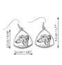 Lévrier anglais, Greyhound - boucles d'oreilles avec chien, boucles d'oreilles pendantes avec photo, bijoux personnalisés avec impression de la marque Art-Dog