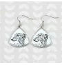 Greyhound, English Greyhound - dog earrings, hanging earrings with a picture, personalized jewelry with Art-Dog brand print