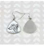 Greyhound, Grosser Englischer Windhund - Hund Ohrringe, hängende Ohrringe mit Bild, personalisierter Schmuck mit dem Aufdruck der Marke Art-Dog