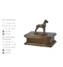 Dog niemiecki II drewniana niska urna Art-Dog