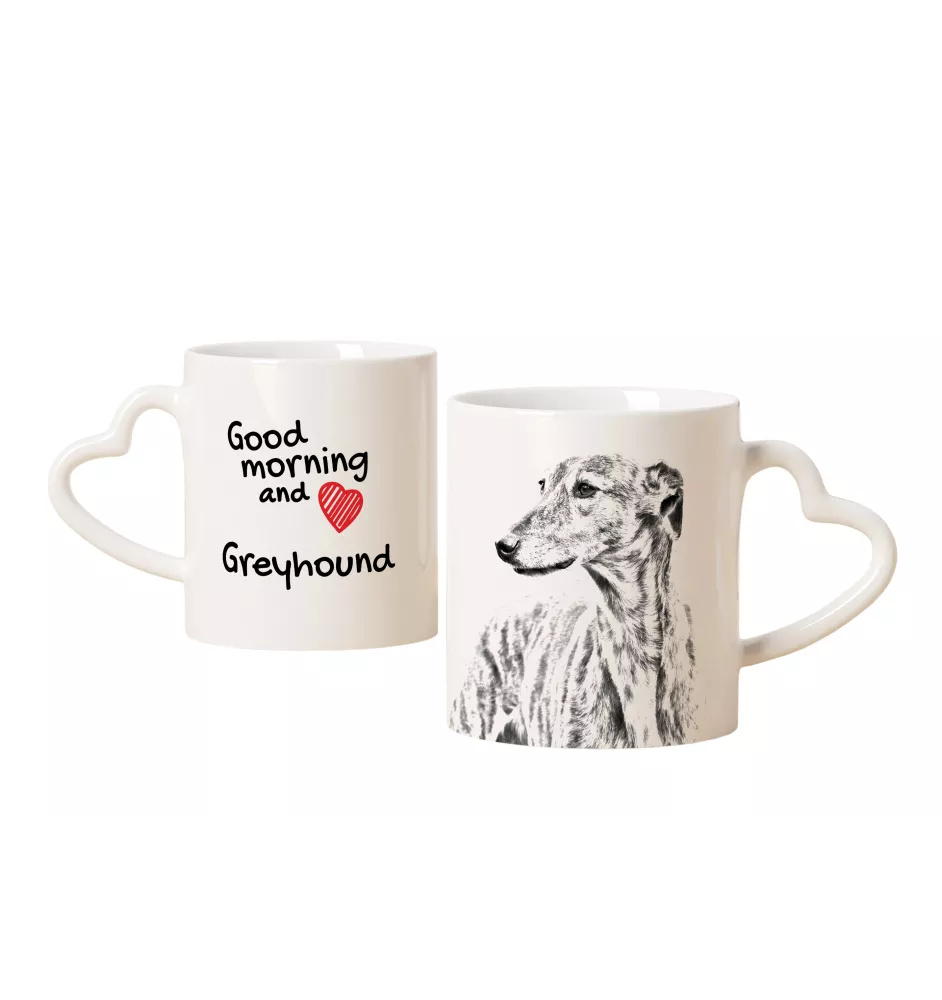 Greyhound kubek z psem good morning serce Art-Dog