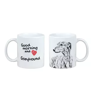Greyhound, English Greyhound - cup with a dog, cup with a photo, personalized gift from the Art-Dog brand