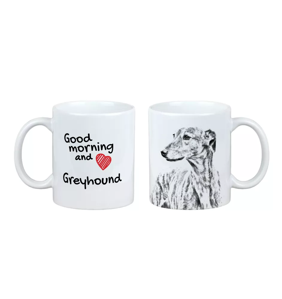 Greyhound, English Greyhound - cup with a dog, cup with a photo, personalized gift from the Art-Dog brand