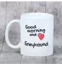Greyhound, Grosser Englischer Windhund - Tasse mit Hund, Tasse mit Bild, personalisiertes Geschenk der Marke Art-Dog