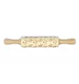 Griffon Bruxellois, Brussels Griffon - small rolling pin with a dog, patterned dough roller, gadget for ceramicists from the Art-Dog brand