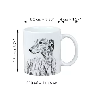 Lévrier anglais, Greyhound - tasse avec chien, tasse avec photo, cadeau personnalisé de la marque Art-Dog