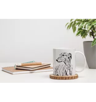 Lévrier anglais, Greyhound - tasse avec chien, tasse avec photo, cadeau personnalisé de la marque Art-Dog