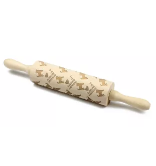 Griffon bruxellois - rouleau à pâtisserie avec chien, rouleau à motifs pour la céramique, cadeau pour la cuisinière de la marque Art-Dog