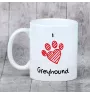 Lévrier anglais, Greyhound - tasse avec chien, une tasse adorable avec une illustration, un cadeau avec votre photo de la marque Art-Dog