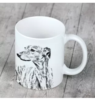Greyhound, English Greyhound - cup with a dog, cheerful cup for a dog lover, personalized gift from the Art-Dog brand