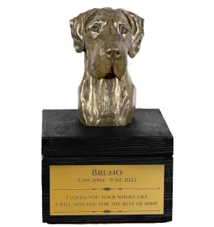 Dog niemiecki II urny na pudełku czarne Art-Dog