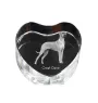 Great Dane I - a photo of a dog in crystal, crystal heart, unique photo frame from the Art-Dog brand