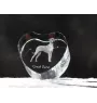 Great Dane I - a photo of a dog in crystal, crystal heart, unique photo frame from the Art-Dog brand