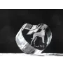 Great Dane I - a photo of a dog in crystal, crystal heart, unique photo frame from the Art-Dog brand